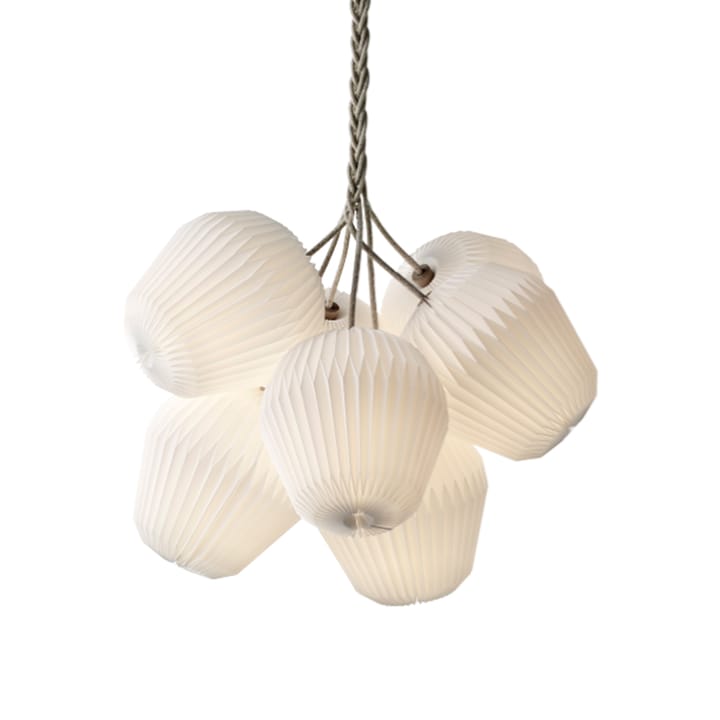 The Bouquet 7 lysekrone - hvit, large, skjerm i plast - Le Klint