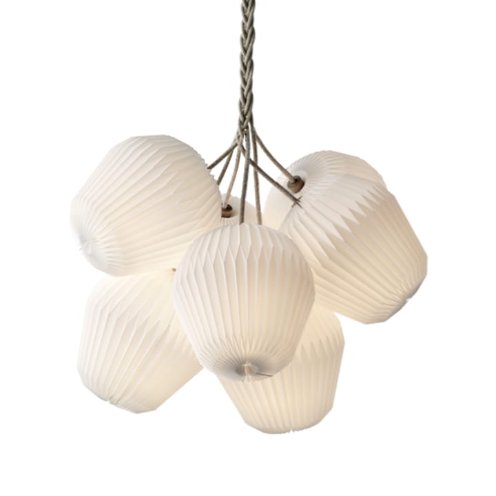 The Bouquet 7 lysekrone - hvit, xl, skjerm i plast - Le Klint