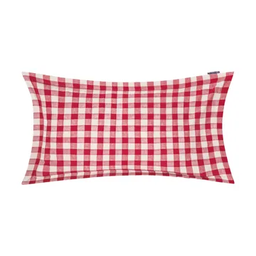Checked Cotton Flannel putetrekk 50x90 cm - Red-light beige - Lexington