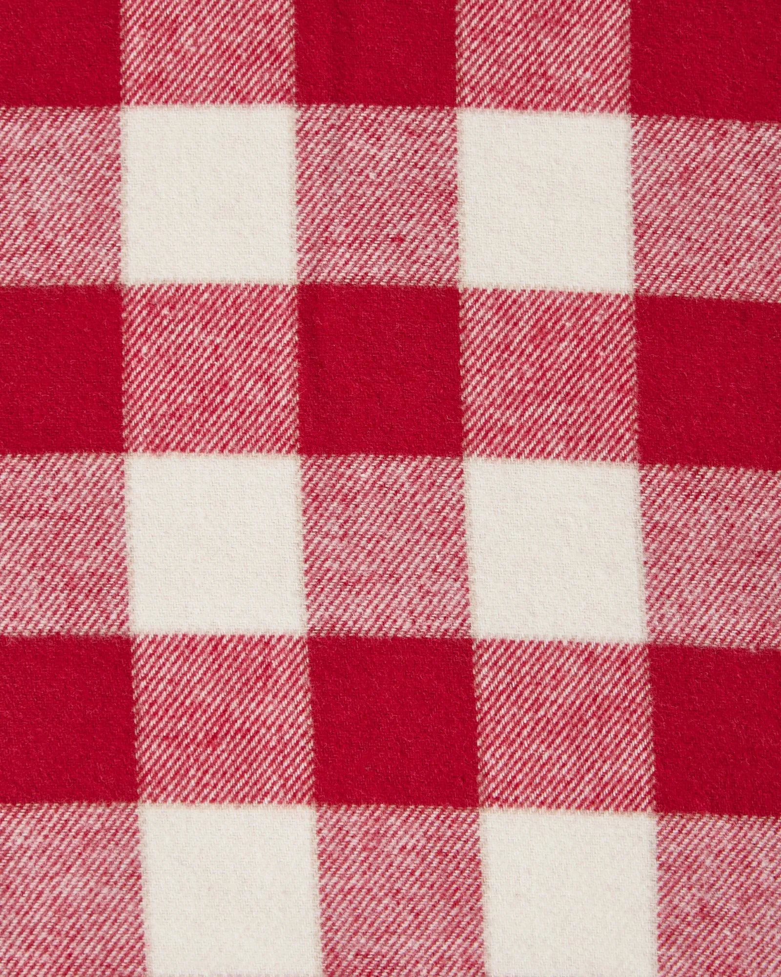 Checked Cotton Flannel putetrekk 50x90 cm, Red-light beige Lexington