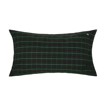 Checked cotton percale putetrekk - Green-navy, 50x90 cm - Lexington