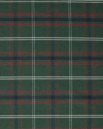 Checked cotton percale putetrekk - Green-navy, 50x90 cm - Lexington