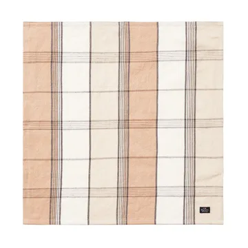 Checked Linen/Cotton stoffserviett 50x50 cm - Beige - Lexington