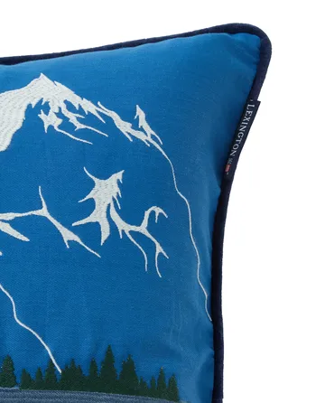 Down hill eko. bomull twill putetrekk 50x50 cm - Blue-White - Lexington