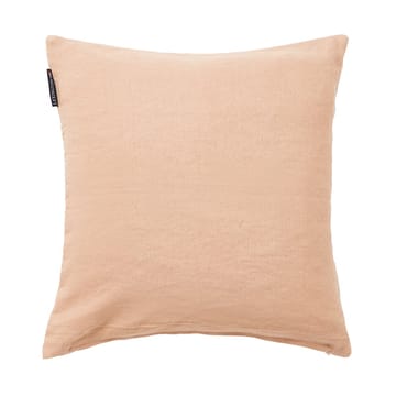 Emboidery Striped Linen/Cotton putetrekk 50x50 cm - Beige-white - Lexington