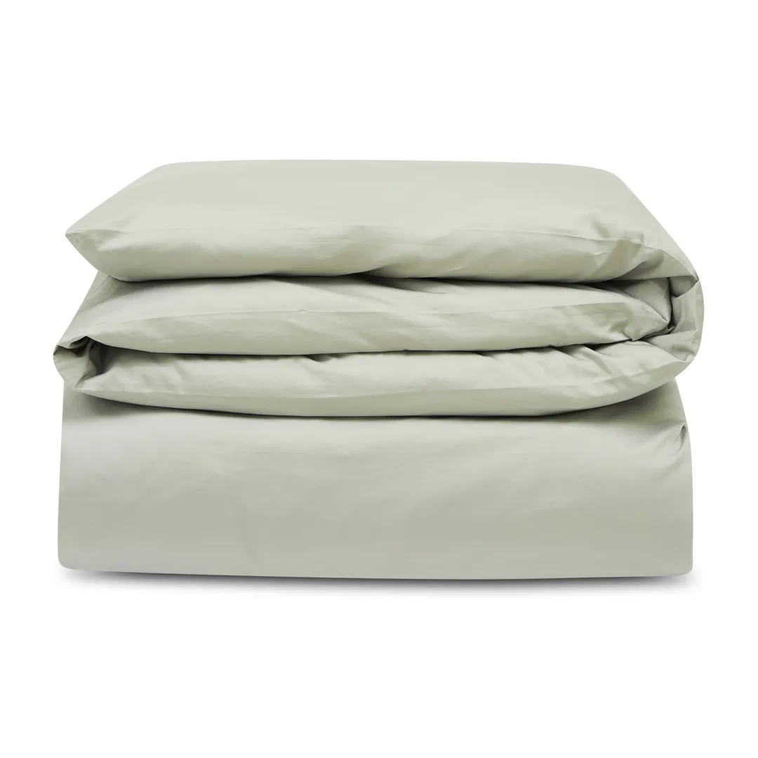 Hotel Cotton Sateen dynetrekk 150 x 210 cm, Sage green Lexington