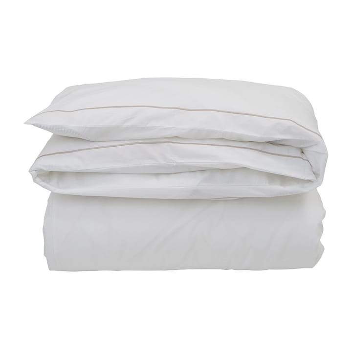 Hotel Percale dynetrekk 220 x 220 cm - Hvit-lysbeige - Lexington