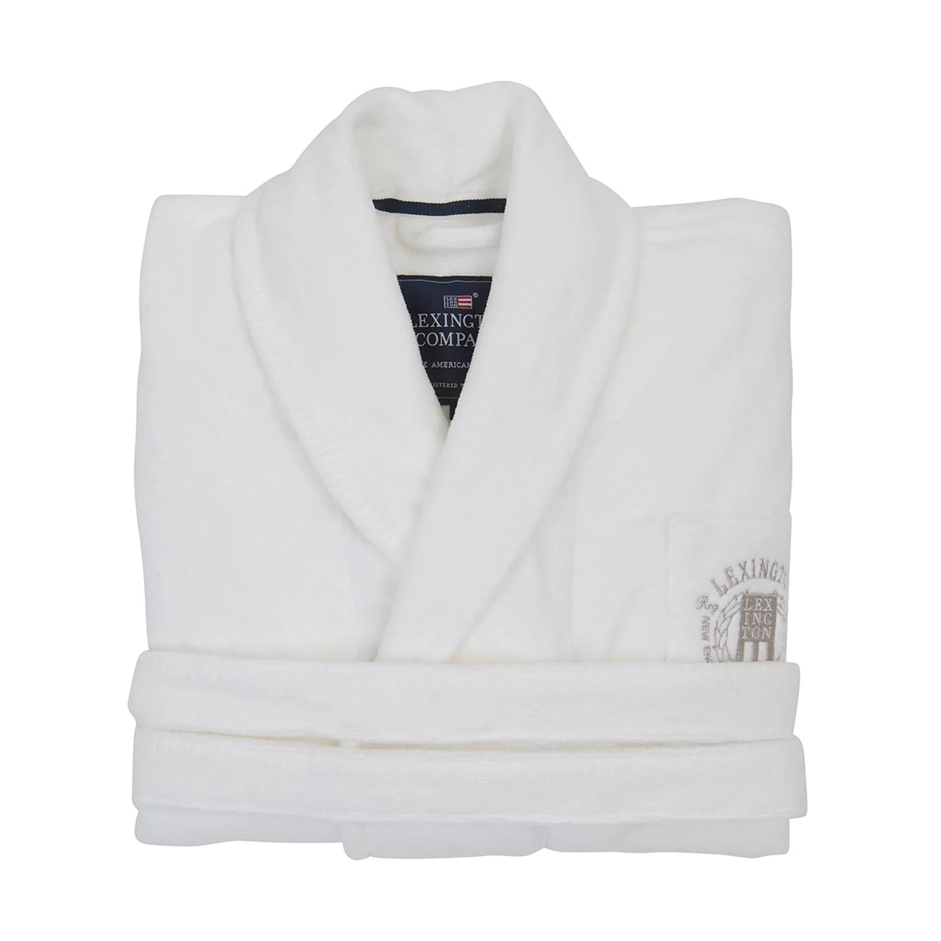 Hotel Velour morgenkåpe XL, White Lexington