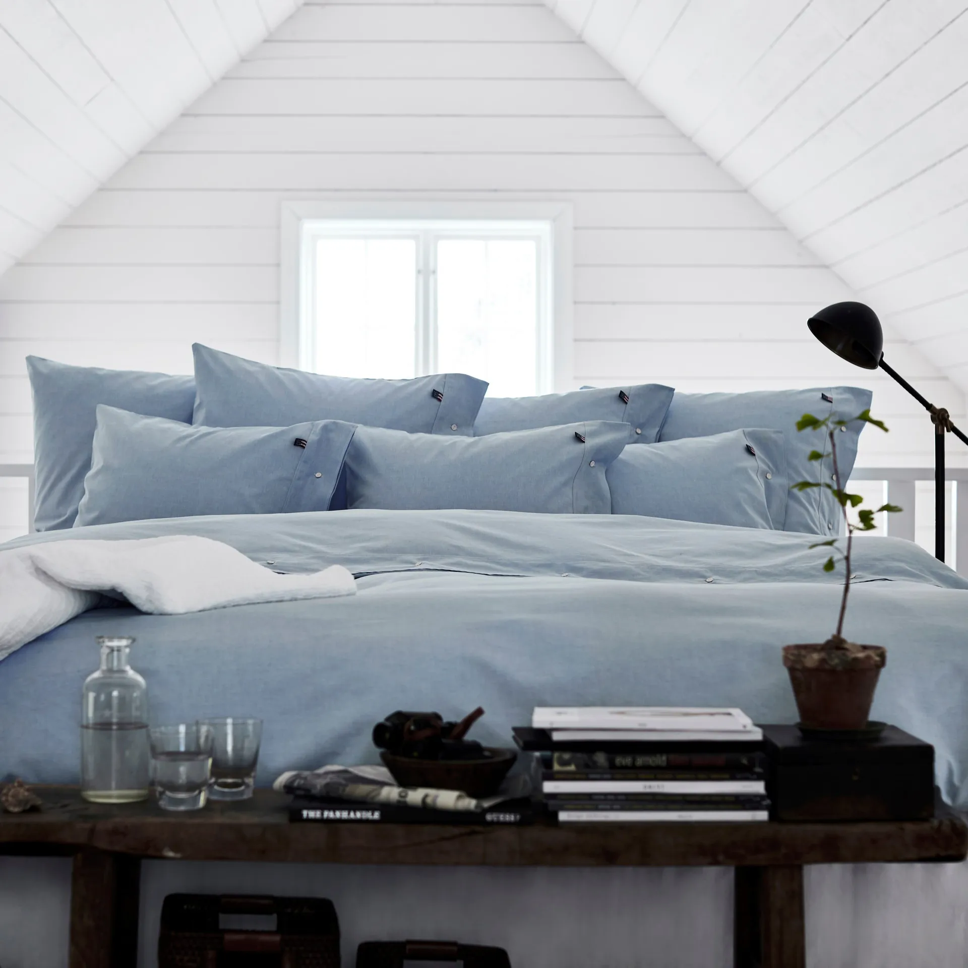 Icons Pin Point dynetrekk 220x220 cm, Blue Lexington