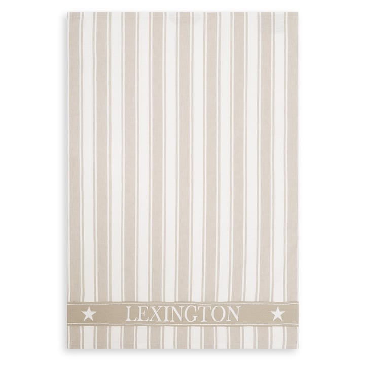 Icons Waffle Striped kjøkkenhåndkle 50x70 cm - Beige-white - Lexington