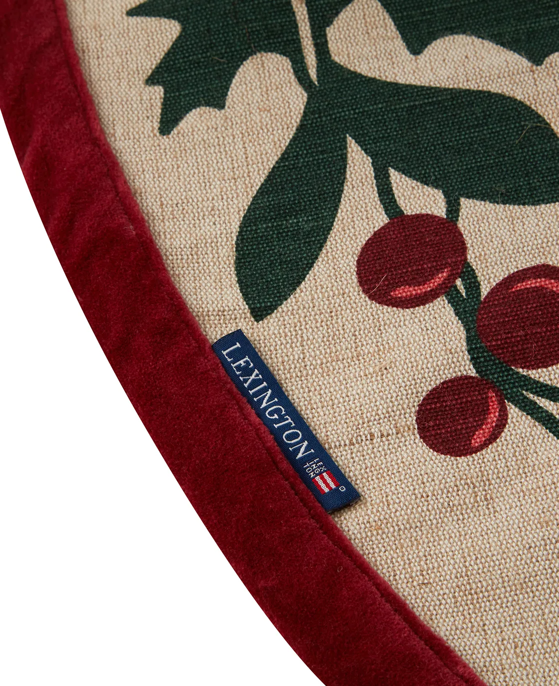 Jute Cotton Christmas Tree juletrematte Ø 110 cm, Beige Lexington