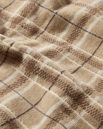 Lexington checked håndkle 2-pakning - Beige-grey - Lexington