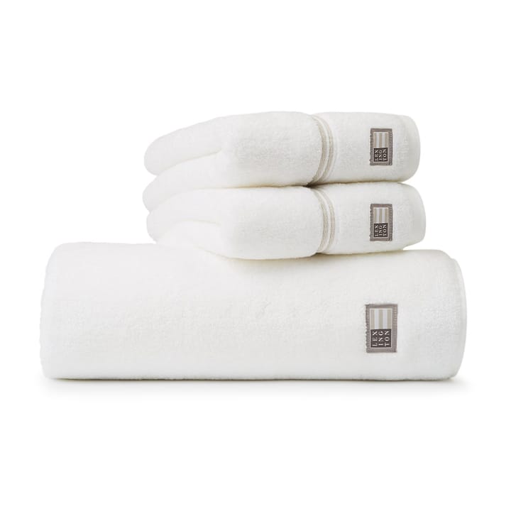 Lexington Hotel håndkle 70 x 130 cm - Hvit-beige - Lexington