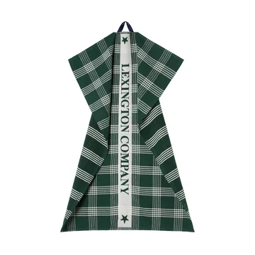 Lexington økologisk bomull kjøkkenhåndkle 50x70 cm - Green-white - Lexington
