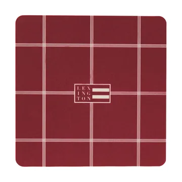 Lexington laminerte glassunderlag - Red-light beige, 9x9 cm, 4-pakning - Lexington