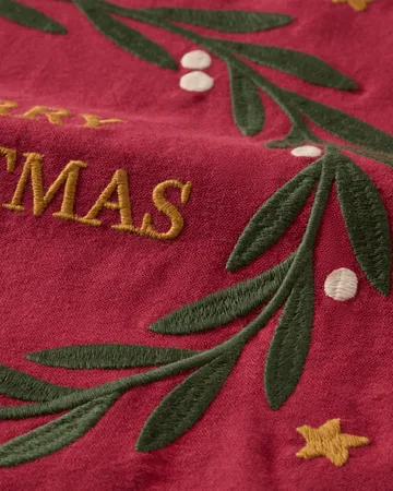 Merry Christmas Org Cotton kjøkkenhåndkle 50 x 70 cm - Red-Light beige - Lexington