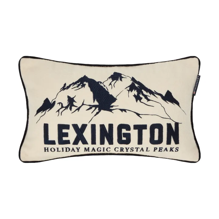 Mountains Logo ullmiks pyntepute - White-navy, 50x30 cm - Lexington