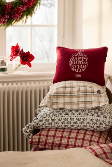 Ornament ullmix pute 30x40 cm - Red-white - Lexington