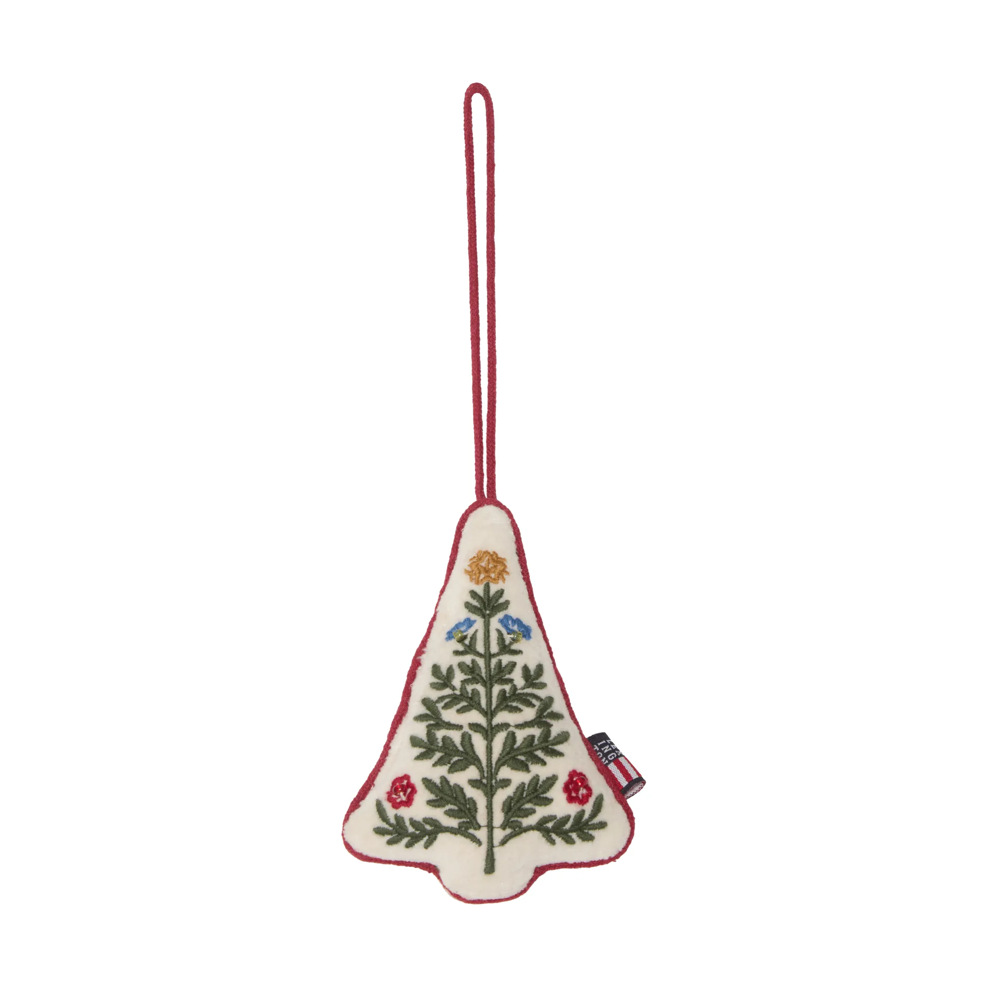 Tree økologisk fløyelsbomull juleanheng, Multi, 9x13x3 cm Lexington