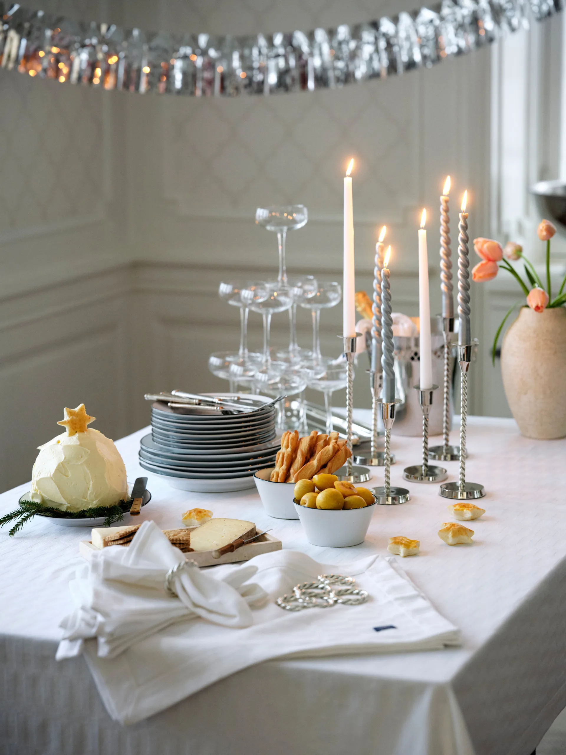 White Jacquard Cotton bordbrikke 40x50 cm, Hvit Lexington