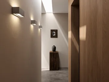 Linea W1 vegglampe switch tune - Titanium, 7x15 cm - Light-Point