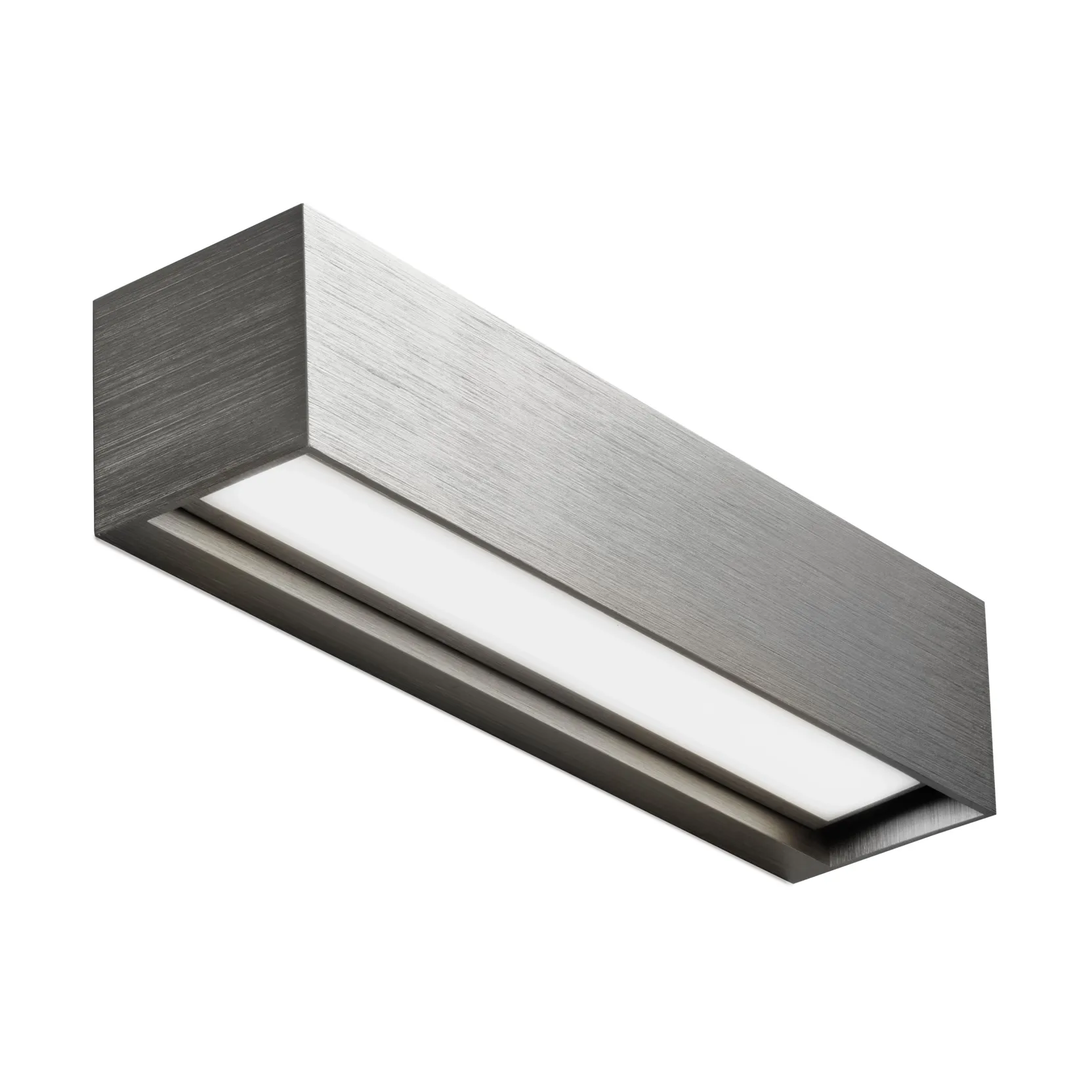 Linea W2 vegglampe switch tune, Titanium, 7x30 cm Light-Point