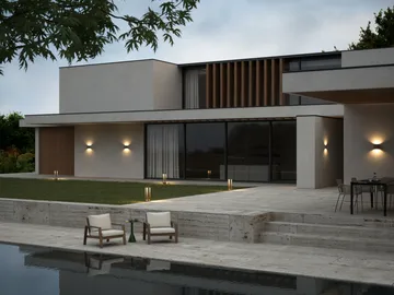 Mirage outdoor lampa switch tune - Rust, 12x48 cm - Light-Point