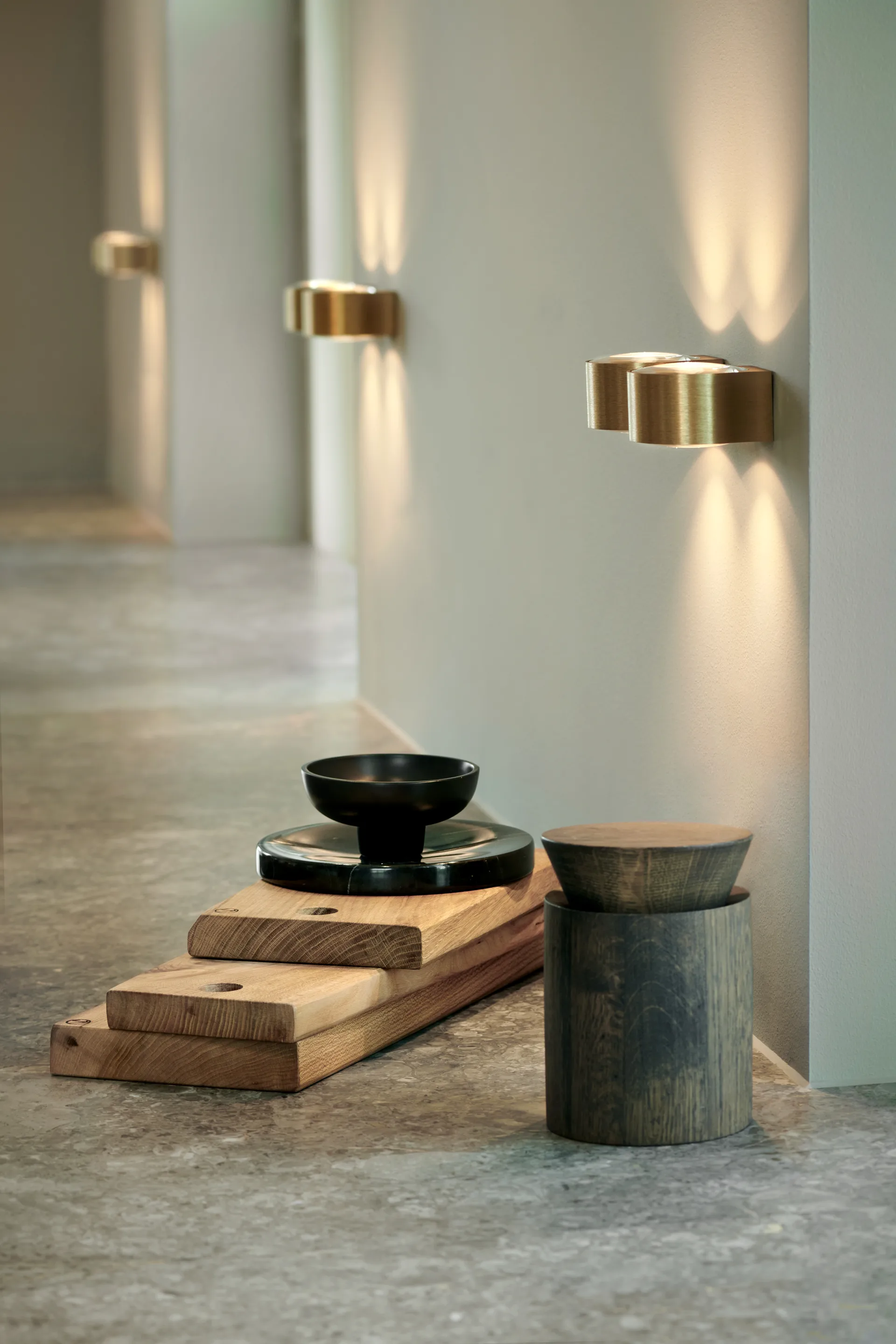 Orbit vegglampe W1 2700K, Brass Light-Point