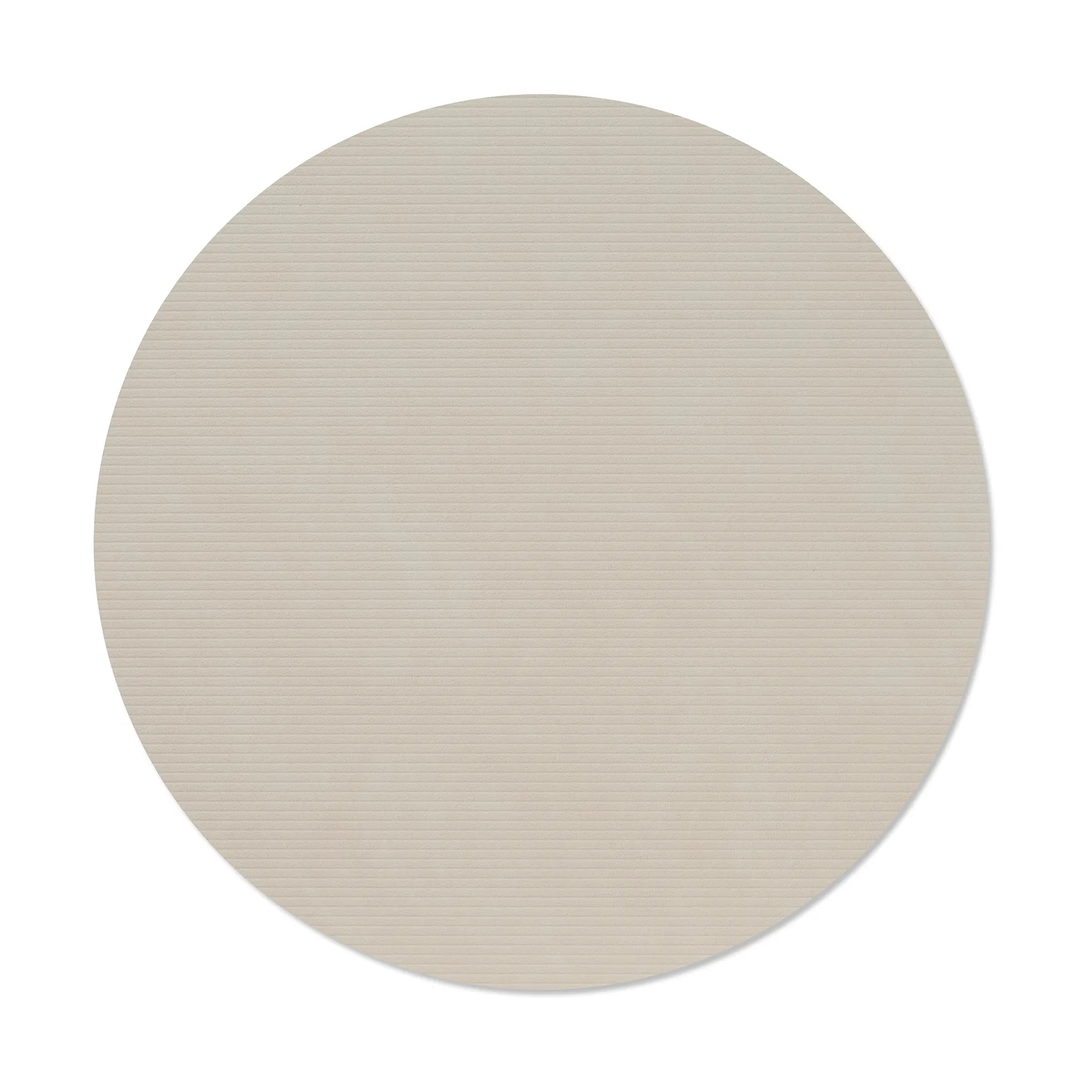 Corduroy bordbrikke, Oyster white, circle, L LIND DNA