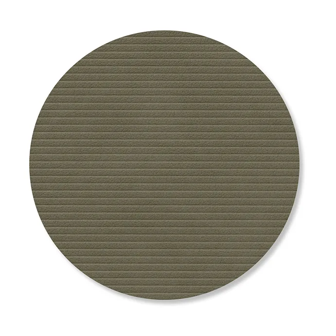 Corduroy glassunderlag, Army green, circle LIND DNA