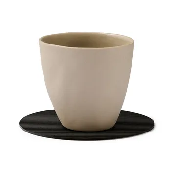 Corduroy glassunderlag - Black ink, circle - LIND DNA