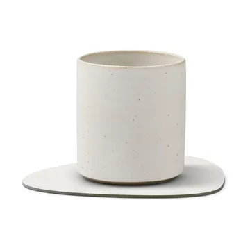 Corduroy glassunderlag curve - Pure white - LIND DNA