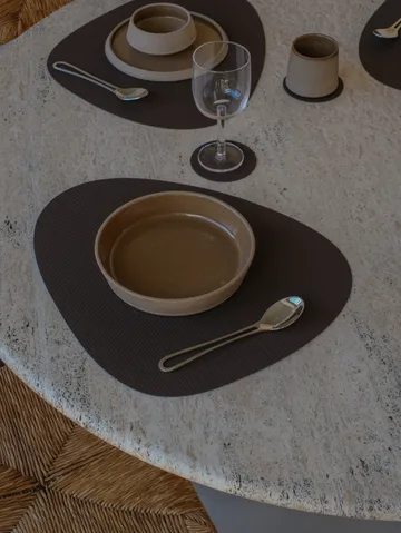 Corduroy glassunderlag - Hazel, circle - LIND DNA