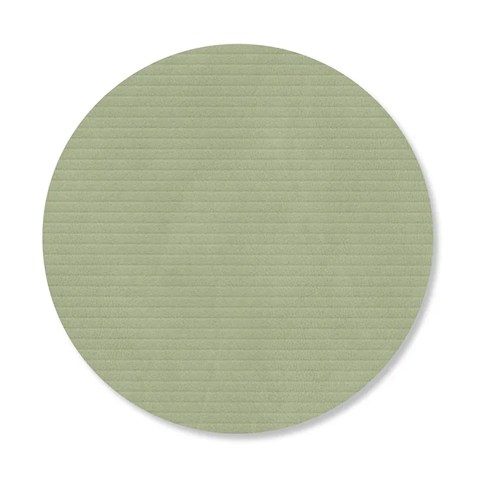 Corduroy glassunderlag, Olive green, circle LIND DNA