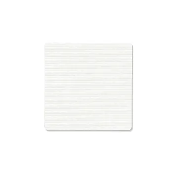 Corduroy glassunderlag square - Pure white - LIND DNA