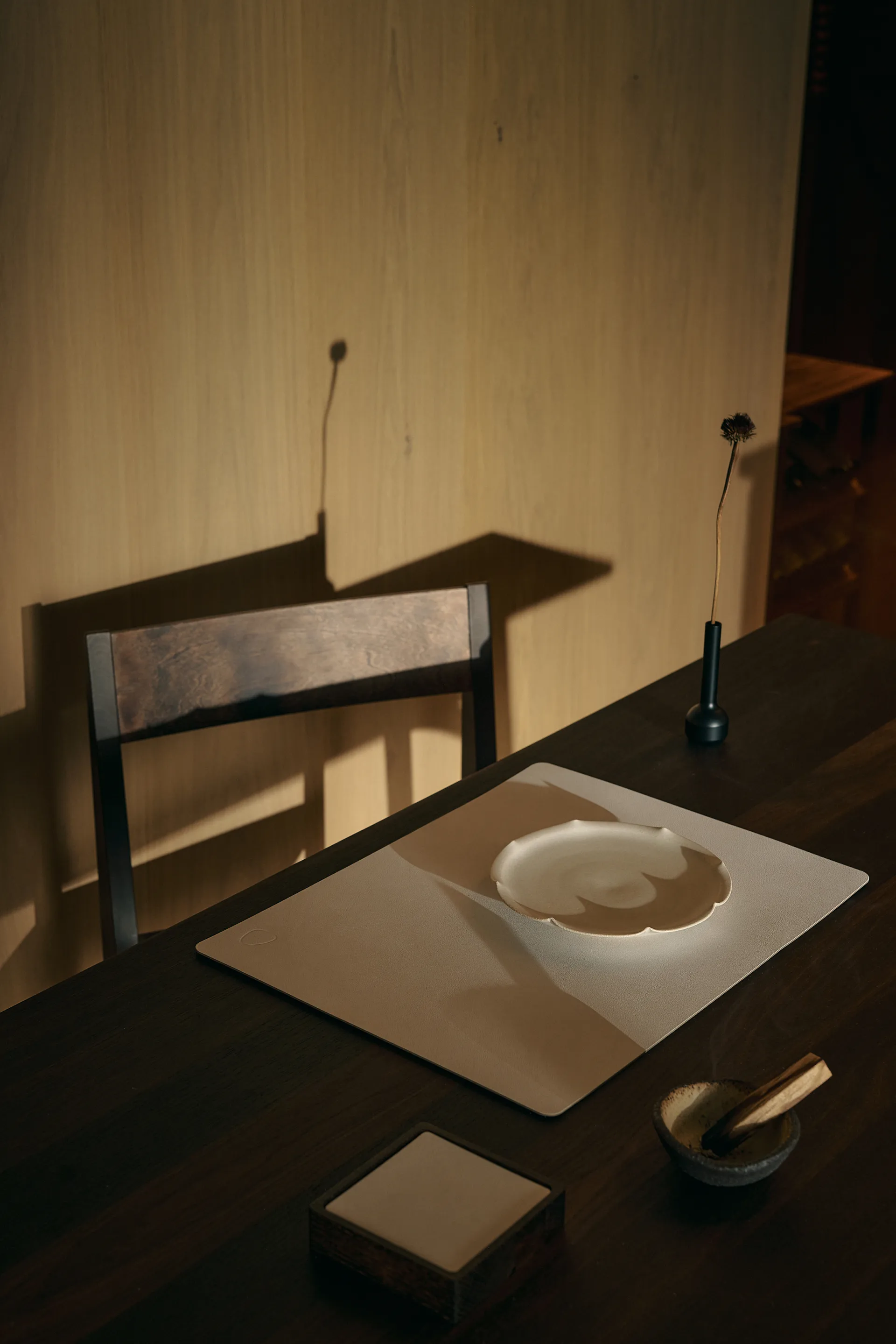 Corduroy glassunderlag square, Pure white LIND DNA