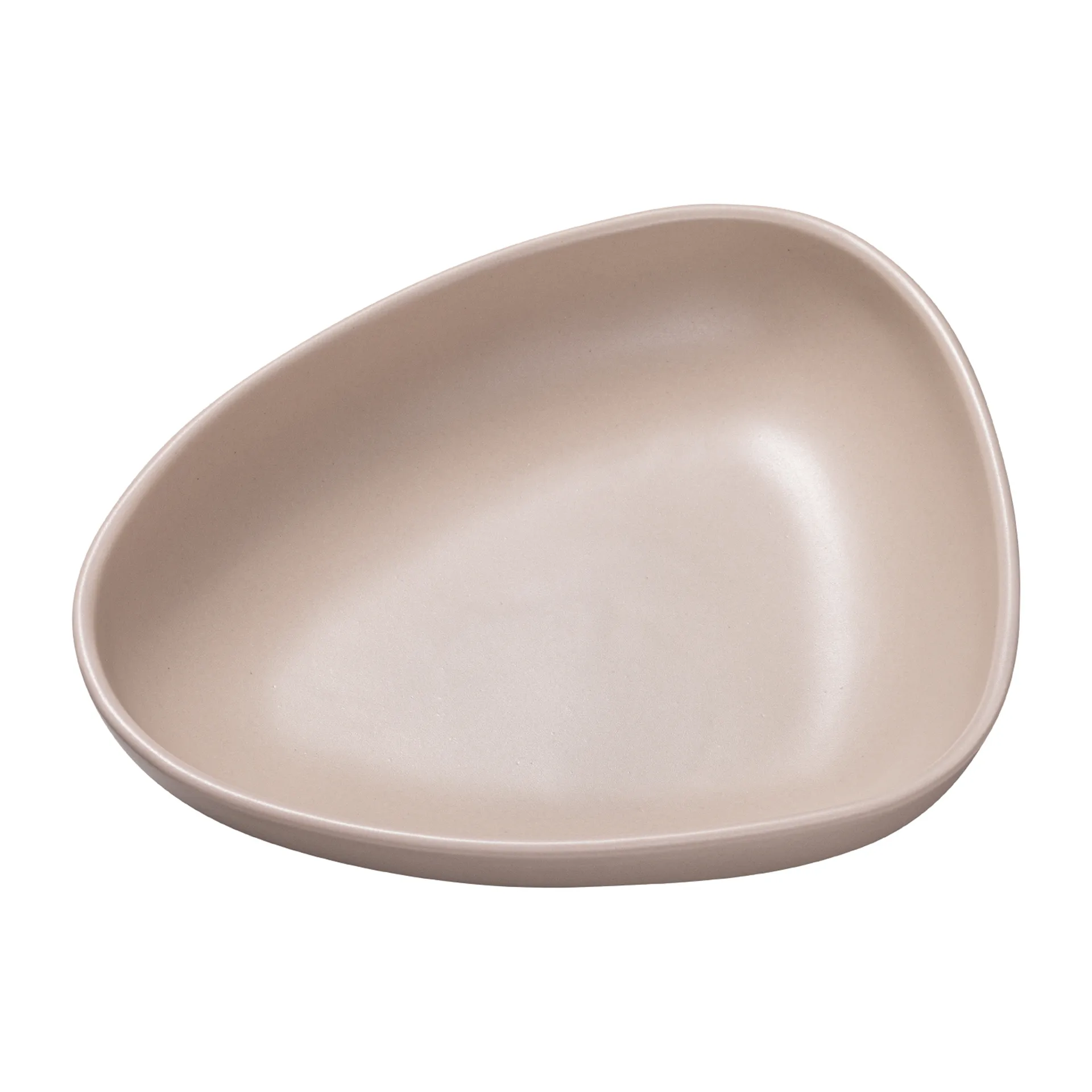 Curve Stoneware dyp tallerken 19x22 cm, Sand LIND DNA
