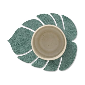 Monstera Leaf Hippo glassunderlag - Pastellgrønn - LIND DNA