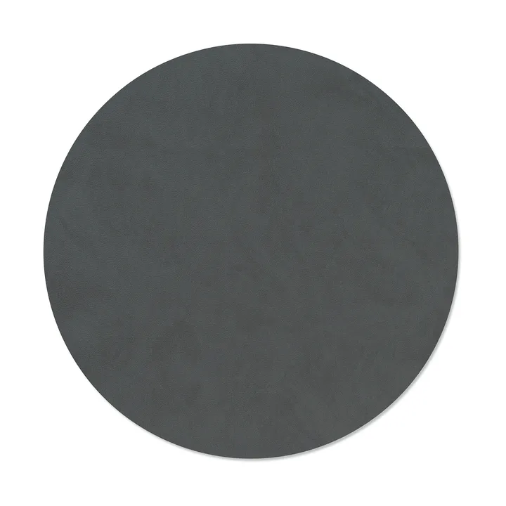 Nupo bordbrikke - Anthracite, circle, L - LIND DNA