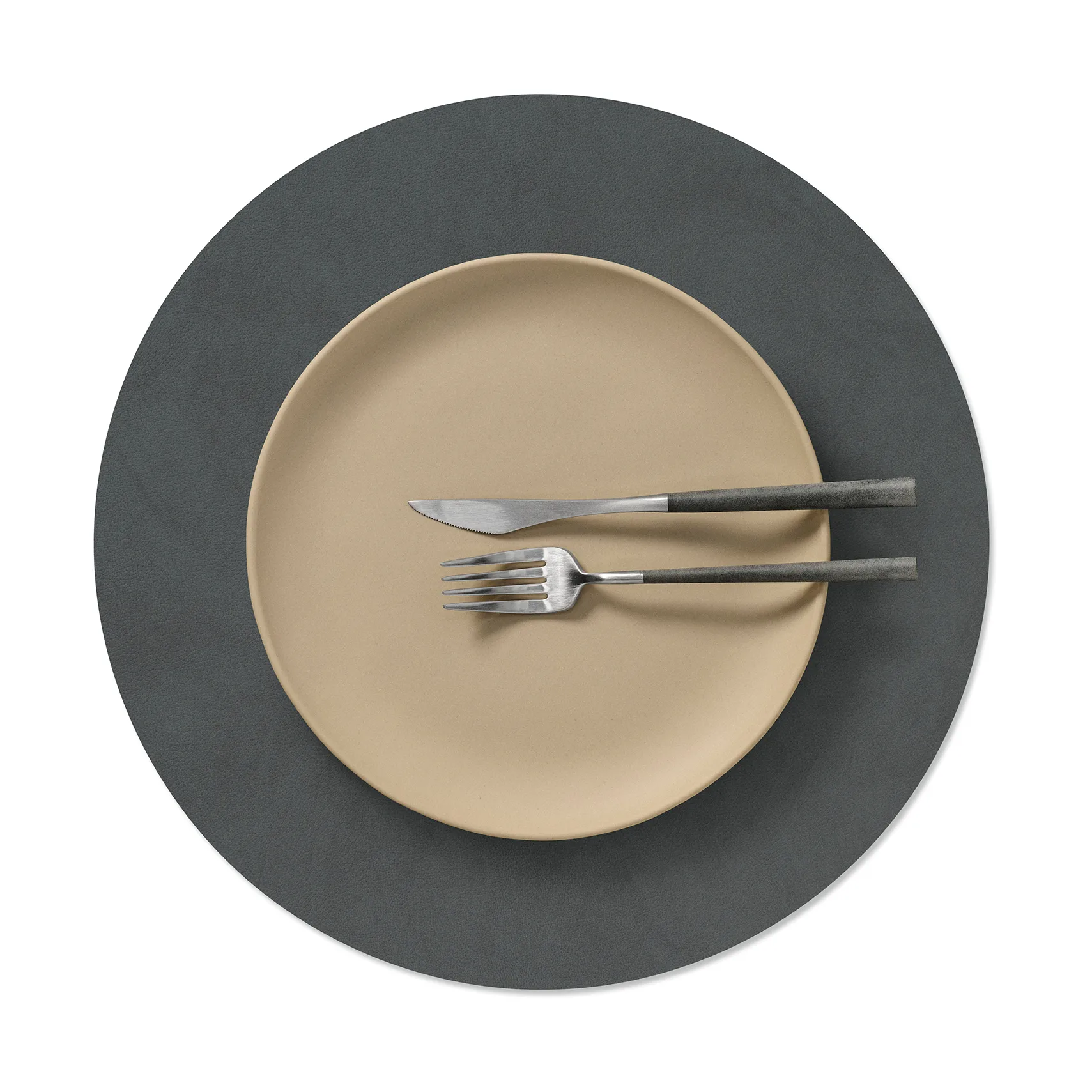 Nupo bordbrikke, Anthracite, circle, L LIND DNA