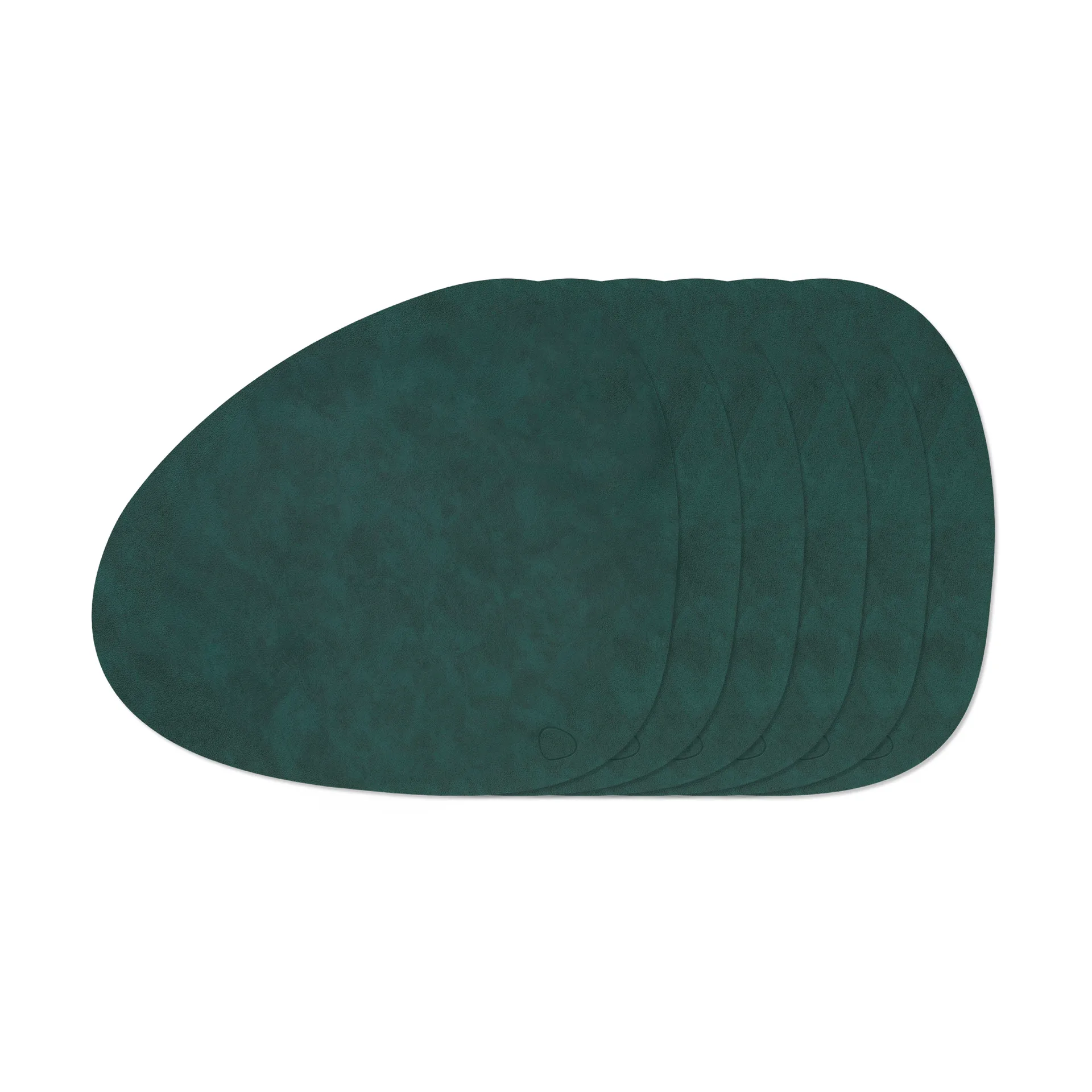 Nupo Curve bordbrikke-sett, Dark Green, 6‑pakning LIND DNA