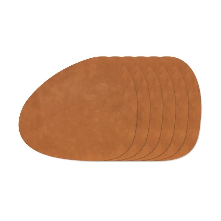Nupo Curve bordbrikke-sett - Nature, 6-pak - LIND DNA