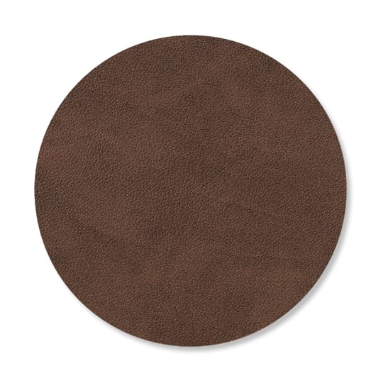 Nupo glassunderlag circle - mørkbrun - LIND DNA