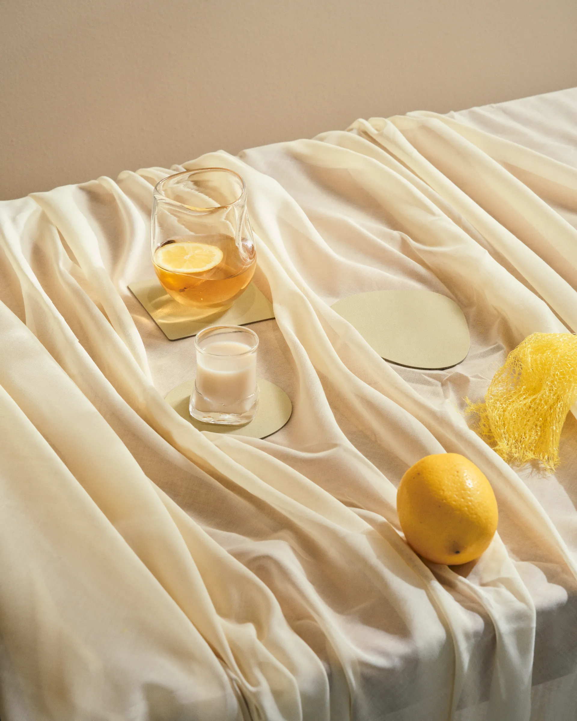 Nupo glassunderlag curve, Lemon sorbet LIND DNA