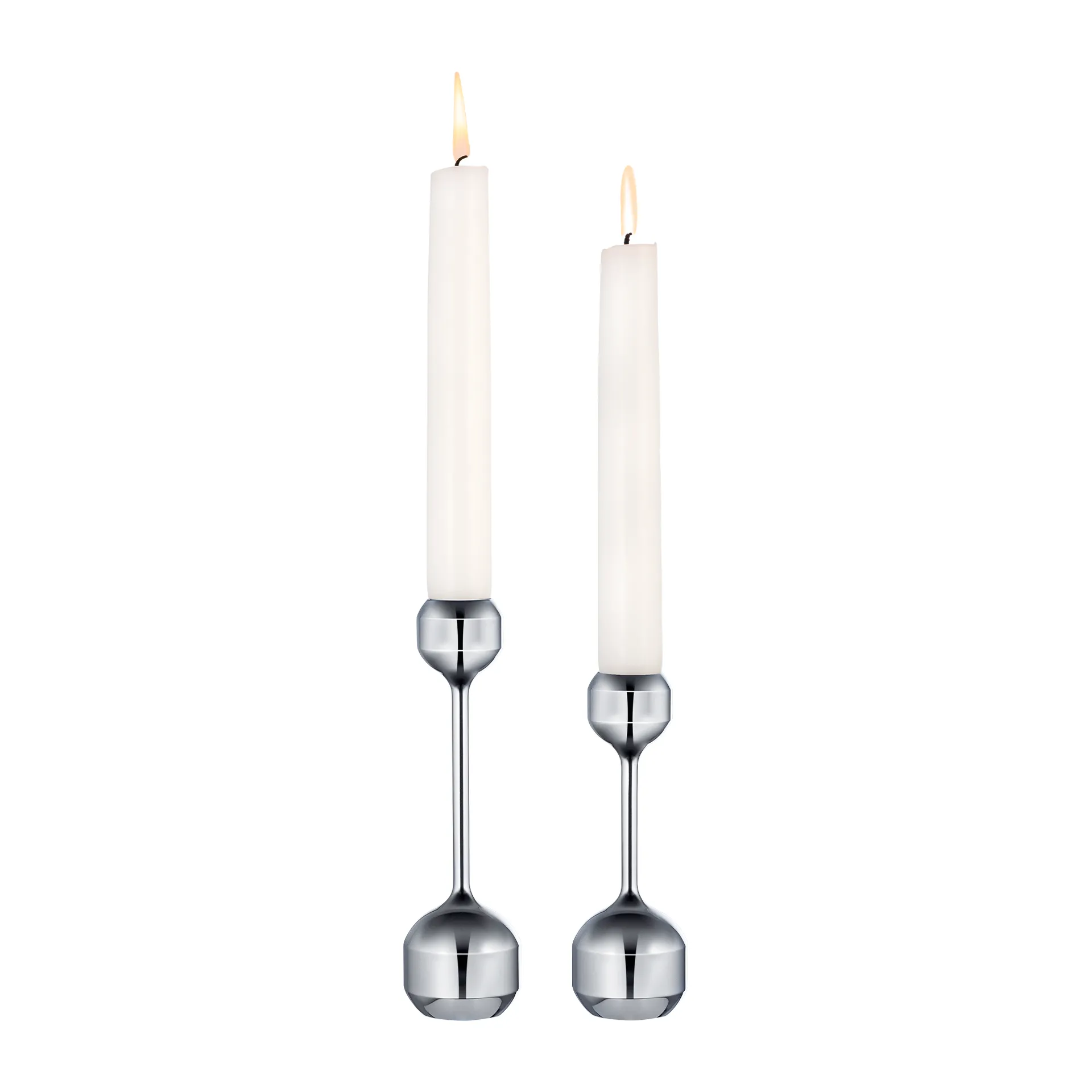 Silhouette lysestake 2 deler, Chrome LIND DNA