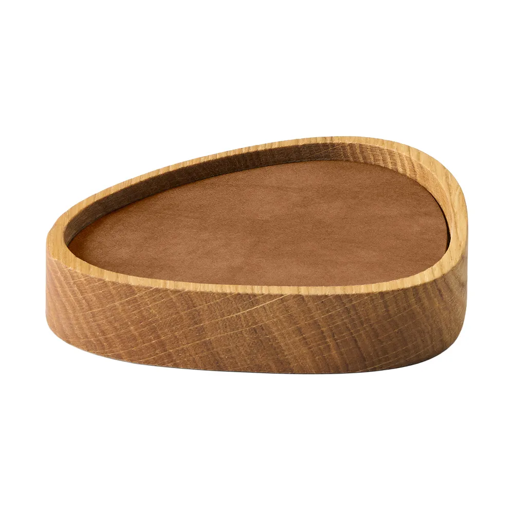 Wood Box glassunderlag sett, Nature-oak, curve, S, Nupo nature, 9 deler LIND DNA