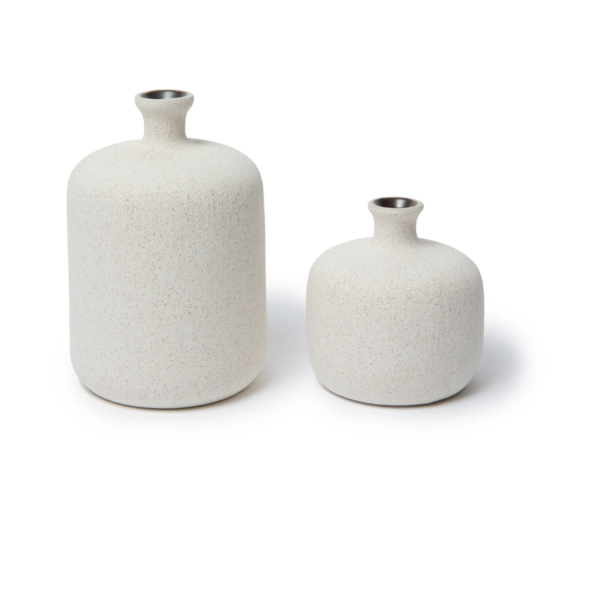 Flaske vase, Sand white, medium Lindform