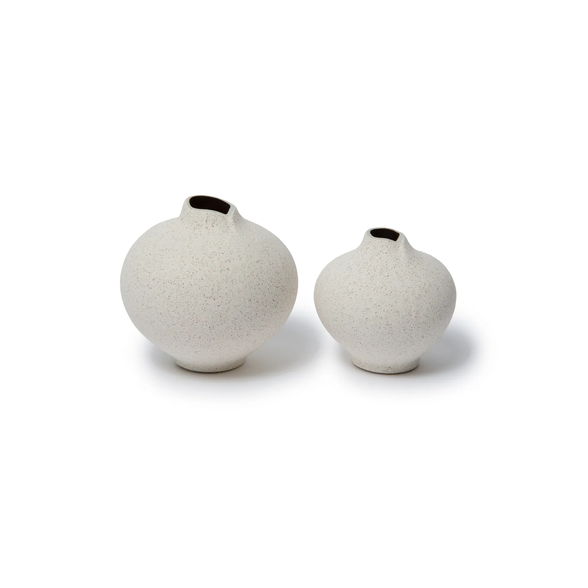 Line vase, Sand white, small Lindform