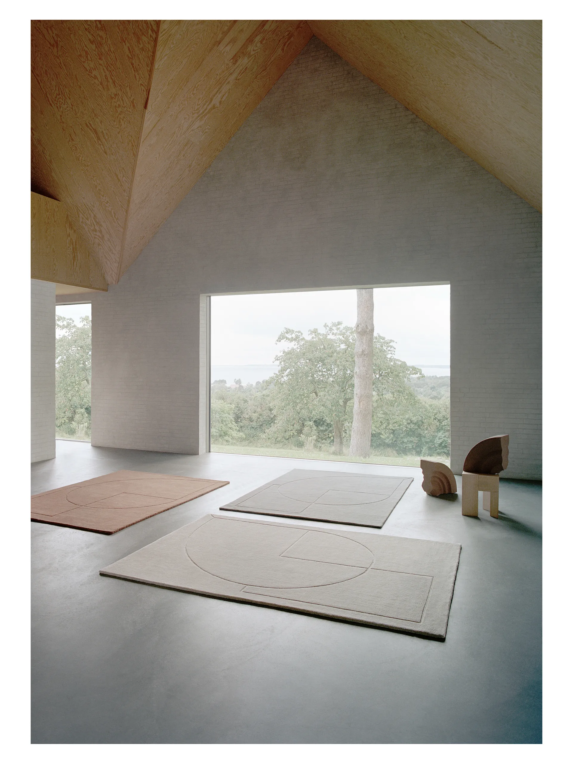 Lineal Poem ullteppe, Beige, 170 x 240 cm Linie Design