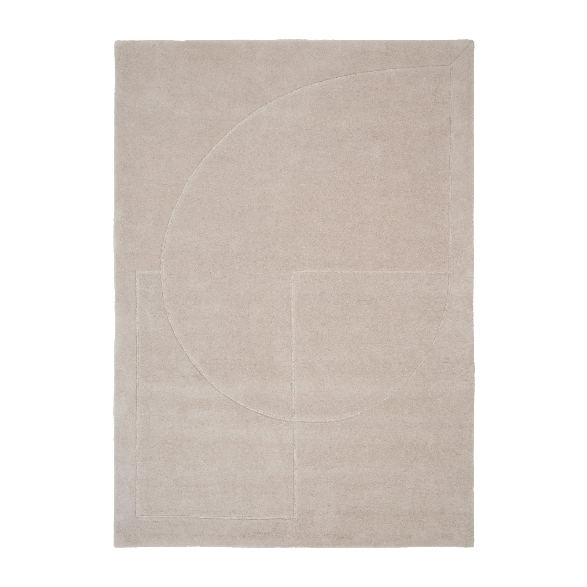 Lineal Poem ullteppe, Beige, 250 x 350 cm Linie Design